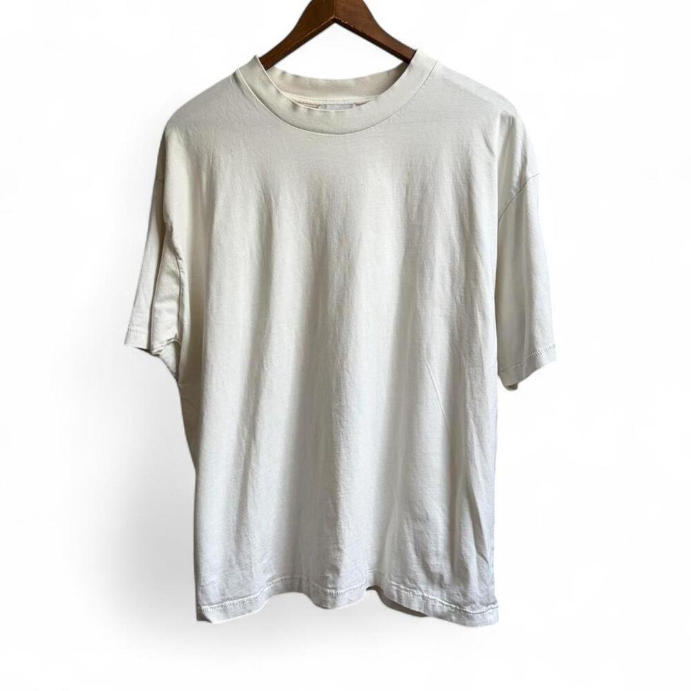 Sown Again Single Stitch Short Sleeve Tee Minimalist Mens M Blank Streetwear